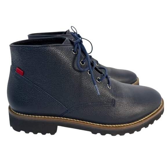 Marc Joseph New York Women's Spring Street  Leather Bootie Navy Mini 7 M - Picture 3 of 13